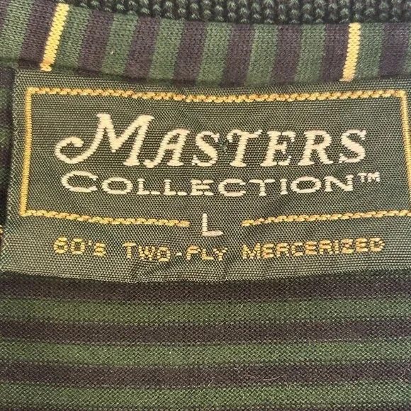 Masters Collection Polo Shirt Mens Large Augusta Golf Shirt Green National Logo - Picture 4 of 12